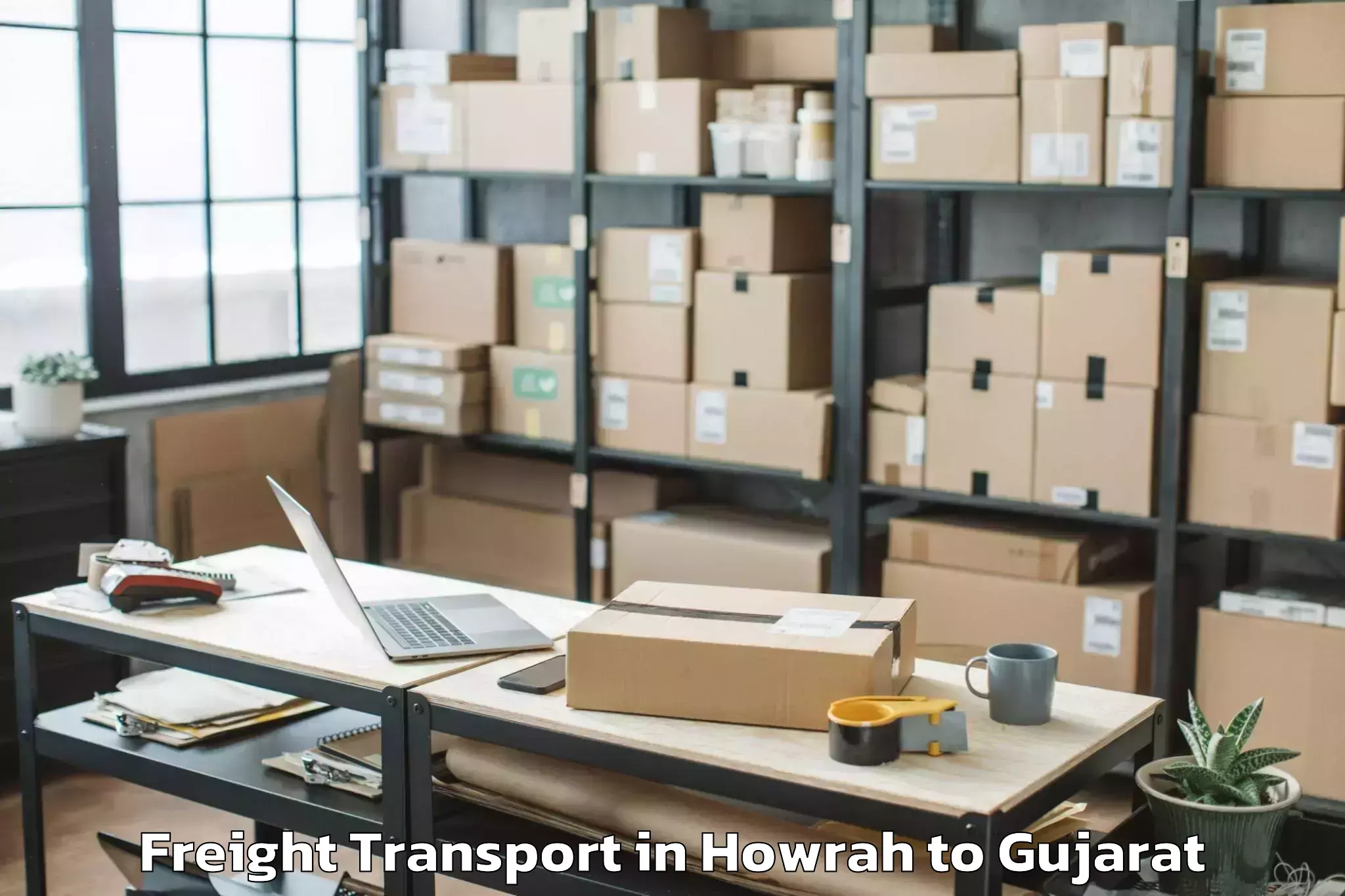 Expert Howrah to Junagadh Agricultural Universi Freight Transport